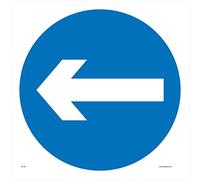 TR136 Traffic Sign ONE Way Arrow Left 300mm x 300mm DIBOND/Composite Aluminium