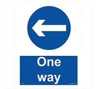 TR168 Traffic Sign ONE WAY LEFT 450mm x 600mm 5MM HEAVY DUTY FOAMEX FOAMBOARD