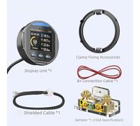 TR24 Waterproof Coulomb Meter With Color Screen For Precise Battery Monitoring, Works With For LiFePO4, Lithium, Acid, And NiMH Batteries(350A)