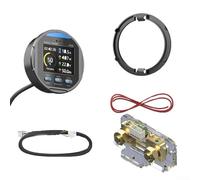 TR24 Waterproof Coulomb Meter With Color Screen For Precise Battery Monitoring, Works With For LiFePO4, Lithium, Acid, And NiMH Batteries(100A)