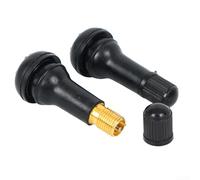 TR413 Tire Valve Stems SnapIn Type Rubber Alloy Material Tubeless Valve for Most Cars Auto Use Pack of 25PCS or 100PCS (25PCS)