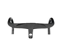 TR5500 Full Internal Cable Routing Road Bicycle Handlebar T800 Carbon Integrated With Bike Computer Holder(Black matte 400-90)