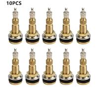 TR618A 10pcs Brass Valve Stems for Agricultural Tractors Suitable for 5/8' Rim Hole