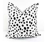Tr73ans Black & white 18x18 Dalmatian print Pillowcases Dalmatian Animal print Cushion Covers Pillowcase Case Farmhouse Pillowcase cover Euro sham cover