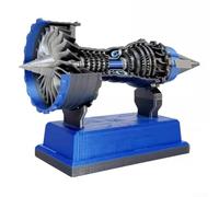 TR900 Turbofan Engine Model Featuring Innovative Design and Silent Operation for Electronics Learning (Blue)