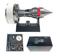 TR900 Turbofan Engine Model Kits.LED Flame Adjustable Speed. 28CM Aircraft Engine Replica. Mechanical Engineering Education Toy and Desktop Ornaments Gift for Hobbyists (Assembly Version)