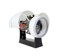 TR900 Turbofan Engine Model That Runs, Adjustable Speed Aircraft Engine Turbojet Engine with LED Light, Mechanical Science Education Toy Gift Decor for Adult, 35cm