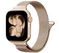 TRA Slim Thin Milanese Loop Band Compatible with Apple Watch 38mm 40mm 41mm 42mm 44mm 45mm 49mm Women Men, Stainless Steel Mesh Magnetic Clasp Strap for iWatch Series 11 10 9 8 7 6 5 4 3 2 1 Ultra SE