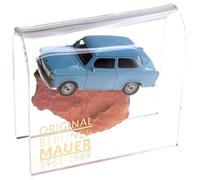 Trabant on Original Berlin Wall Stone | Authentic Piece with Certificate of Authenticity | Trabi DDR | Handmade