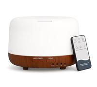 Trace 300ML Essential Oil Diffuser, Aromatherapy Diffuser with Remote Control, 4 Timer, 7 LED Color Changing Lights, Waterless Auto-Off Design for Room, Bedroom, Home