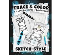 TRACE & COLOR Birthday Cats: An Advanced Tracing Experience in Detailed Linework for Teens & Adults