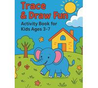 Trace & Draw Fun: Activity Book for Kids Ages 3-7: Build Fine Motor Skills with Tracing Lines, Shapes, Animals, and Fun Drawing Prompts for Preschool and Kindergarten Kids