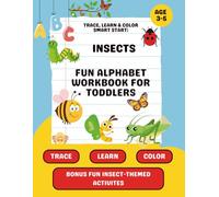 Trace, Learn and Color Smart Start: Insects: Fun Alphabet workbook for Toddlers | ABC Tracing Worksheets and Coloring Activities with Cute Bugs and ... (Trace, Learn & Color Smart Start)