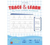Trace & Learn: My First Jumbo Workbook - Letter & Number Tracing, Search & Find, Coloring Activities, Practice Sheets and Values & Good Habits for kids (Little Explorers Club)