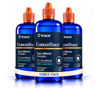 Trace Minerals ConcenTrace Trace Mineral Drops + Electrolytes, 288 Servings | 3 Pack. (237ml Each). 72+ Liquid Ionic Trace Minerals In Trace Amounts Inc Magnesium, Iron, Zinc. Support Energy & Hydration