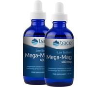 Trace Minerals Mega-Mag 118ml x2, 60 Servings | Liquid Magnesium Supplement for Vitality & Energy Support - Muscle, Bone & Nerve Health - Natural Daily Drops - Non-GMO, Vegan & Gluten-Free