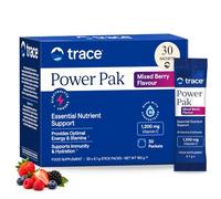Trace Minerals Power Pak Electrolytes Powder Sachets & Multivitamin 30 Pack | 19 Vitamins & Minerals inc 1200mg Vitamin C, B12 & 70+ Trace Minerals. Supports Immunity, Hydration & Energy. Mixed Berry
