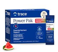 Trace Minerals Power Pak Electrolytes Powder Sachets & Multivitamin 30 Pack | 19 Vitamins & Minerals inc 1200mg Vitamin C, B12 & 70+ Trace Minerals. Supports Immunity, Hydration & Energy. Watermelon