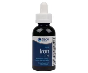 Trace Minerals Research, Ionic Iron Drops, 22 mg, 1.9 fl oz (56 ml)