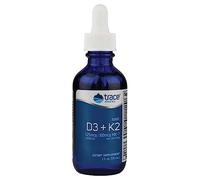 Trace Minerals Research Liquid Ionic D3 + K2, Depot, 4 Drops Every 5 Days, 58ml, Laboratory Tested, Gluten Free, Soy Free, GMO Free, High-Strength