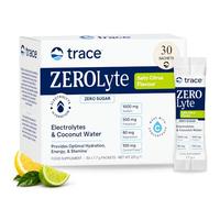 Trace Minerals ZeroLyte Electrolyte Sachets & Hydration Powder, Zero Sugar | 30 Sachets. Ancient Sea Salt, Coconut Water, Sodium Potassium Magnesium. Vegan & Gluten Free. (Salty Citrus)