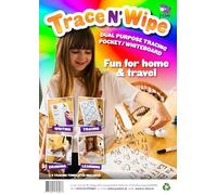 Trace N Wipe - A4 Dual-Purpose Tracing Pocket and Whiteboard, Reusable Learning Aid for Kids and Adults, BI9060