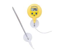 Traceable Waterproof Remote Probe Thermometer with Calibration, ±1°C accuracy (-20 to 100°C); 1 Stainless Steel Probe