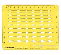 Traceease Arrows Drafting Arrow Head Template Drawing Stencil,Designing Template Measuring Ruler