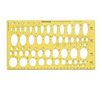 Traceease Geometric Drafting Ellipse Template Drawing Stencil, Designing Template Measuring Ruler