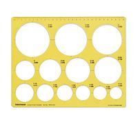 Traceease Geometric Drafting Jumbo Circle Template Drawing Stencil, Designing Template Measuring Ruler