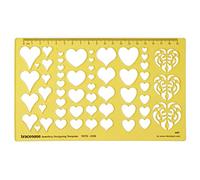 Traceease Heart Shapes Jewelery Settings Jewelry Templates Drafting Tools Jewellery Designing Stencils