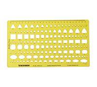 Traceease Jewelry Templates For Trillion/Square/Marquise Gemstone Shape Guide Drafting Tools Jewellery Designing Stencils