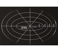 Traceease Oval Stencil for Hand Quilting/Applique 4 PCS DIY Nested Oval Templates 2"/4”/6”/8” inches,- 1/8" Thick Template