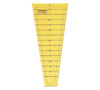 Traceease Trace Simple Trace Stable, Easy Dresden Quilting Ruler Template, Sewing Ruler for Drawing & Handmade Quilting Printed Measurements Plastic Stencil, 8.8 cmx 20.3 cm