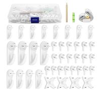 Traceless Wall Hooks, Invisible Picture Hanger Holders, 43 Pieces, Traceless Nails, for Hanging Paintings, Wedding Photos, Mirrors, Watches