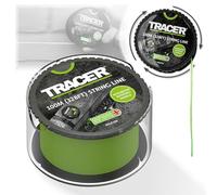 Tracer Builders String Line 100m – Anti-Tangle, High-Visibility, Rotating Spool, Integrated Handle – Green