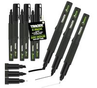 Tracer 2.0 Black Permanent Marker Kit with Case. 6 x Black Marker Pens - 2 Chisel, 2 Fine & 2 Ultra Fine Tips