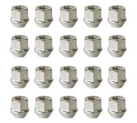 TRACER 20x Open lug nut M12x1.5 tapered 60° 24mm | HEX 21mm compatible with Mazda 121 I