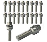 TRACER 20x Wheel bolts M14x1.5 ball seat 2-piece R14 45mm | HEX 17mm compatible with VW ID. Buzz EB Touareg 3 4motion CR