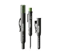 Tracer Deep Hole Construction Pencil with 6 x Replacement Lead Pack and accompanying Site Holsters all-in-one Marking Kit. Carpenter Pencil Set
