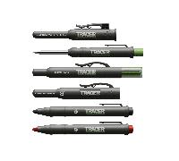 Tracer Construction Marking Kit AMK4 – 4pc Deep-Hole Pencil, ALH1 Leads & 2 Clog-Free Markers