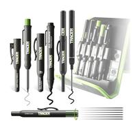 Tracer Amk5 5Pc Marker Kit Carpenter Pencil Long Nib Markers Clog-Free Site Pens