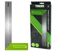 TRACER Carpenters Square 300mm (12 Inch). Carpentry Marking Tool. Try Square with 2 sets of angle lines