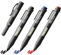 Tracer Clog-Free Marker Kit - Permanent Markers for Builders, 3pk