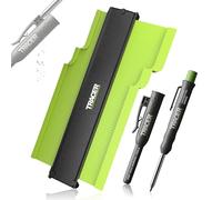 TRACER Contour Gauge 250mm (10”) Precise Marking Gauge with TRACER Deep Hole Construction Pencil. Gauge and Carpenters Pencil Set