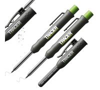Tracer Deep Hole Carpenter Pencil Twin Pack | 2 x Construction Pencil
