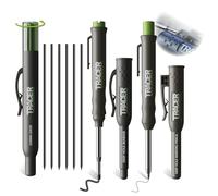 Tracer Deep Hole Construction Pencil with 6X Replacement Lead Pack and accompanying Site Holsters All-in-one Marking Kit