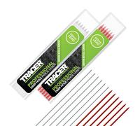 Tracer Deep Hole Pencil Coloured Leads - 12 x 2.8mm Red & White Refills | 12 high-visibility leads: 6 Red & 6 White | 2.8mm | Fits Tracer deep hole pencils | Marks on wood, metal & masonry