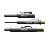 Tracer Deep Hole Construction Pencil with 6 x Replacement Lead Pack and accompanying Site Holsters all-in-one Marking Kit. Carpenter Pencil Set