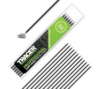 Tracer Deep Hole Pencil Replacement Leads - 12 x 2.8mm 2B Graphite Refills | Pack of 12 construction pencil refills | 2.8mm 2B graphite | Fits Tracer deep hole pencils | For marking on wood & masonry